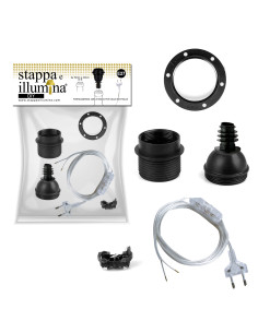 DIY - da montare per bottiglia forata E27 o E14