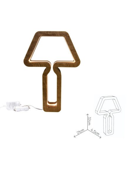 Lampada da tavolo Stappa e illumina da interno