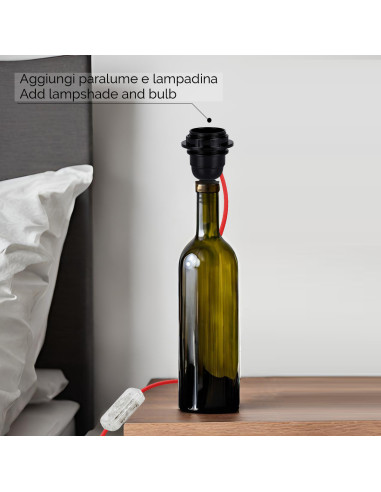 STANDARD | Bottiglia lampada. Crea le tue lampade con bottiglie