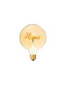 Lampadina E27 LED 4W ambrata per modello Bulb scritta Home