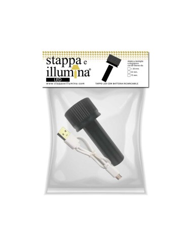 LED - per Bottiglie, tappo led con batteria ricaricabile